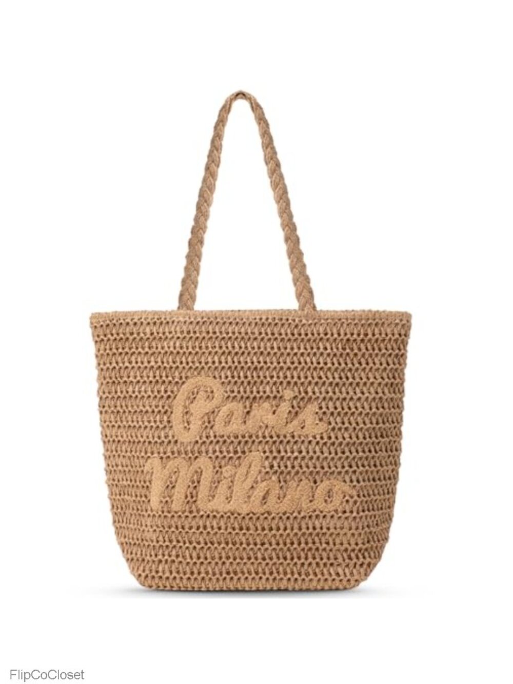 Straw Beach Tote Bag Handmade Woven Large Shoulder Handbag Boho Summer Travel